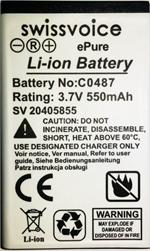 Otech Batterie Compatible pour SWISSVOICE C0487 